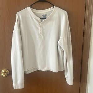 Long sleeve white button up
